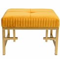 Bench Madalena M, gold color, 48x48x34cm