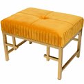 Bench Madalena M, gold color, 48x48x34cm