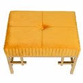 Bench Madalena M, gold color, 48x48x34cm