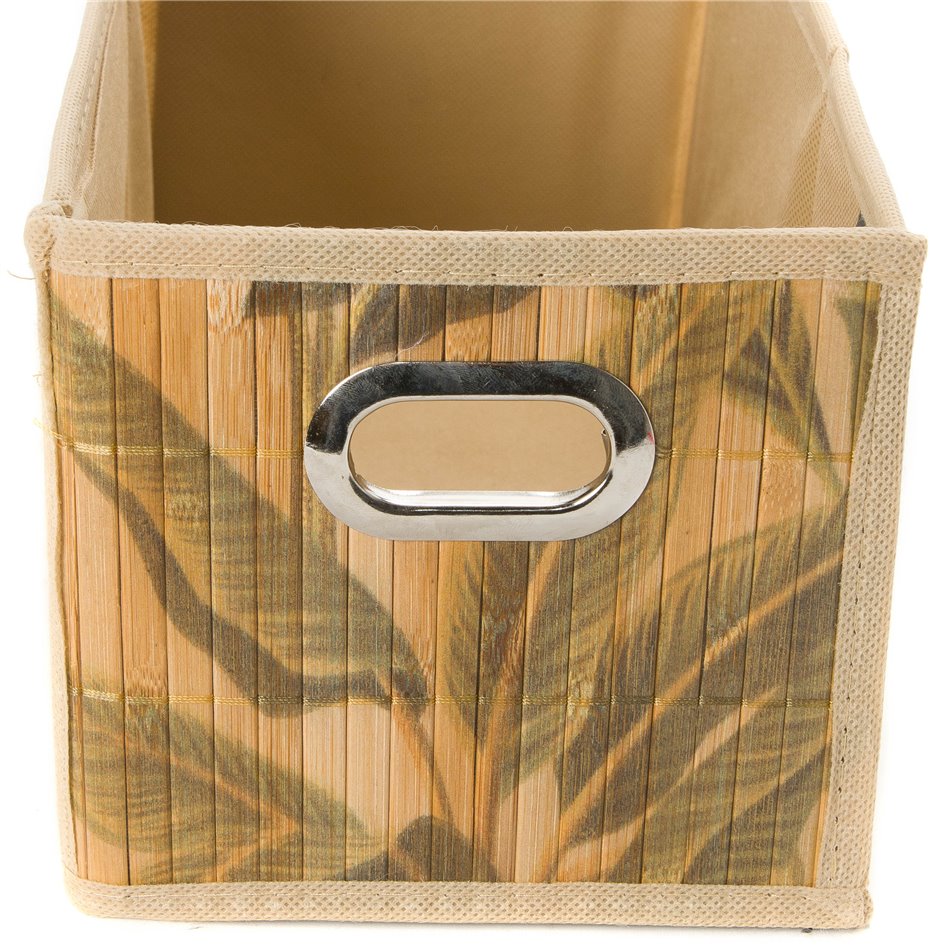 Bamboo box Print, natural, 15x31cm