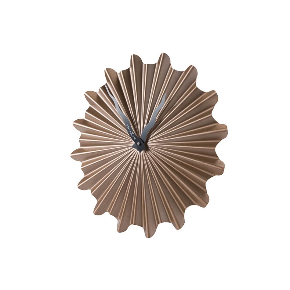 Wall clock Sunny, brown, D40cm