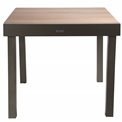 Table Lapiazza ex, houte, aluminium, 90x90xH75.5cm
