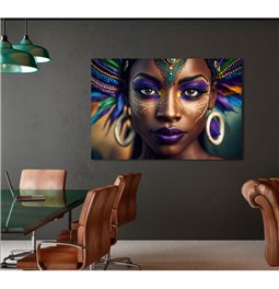 Digitalprint Samba Queen, 80x120cm