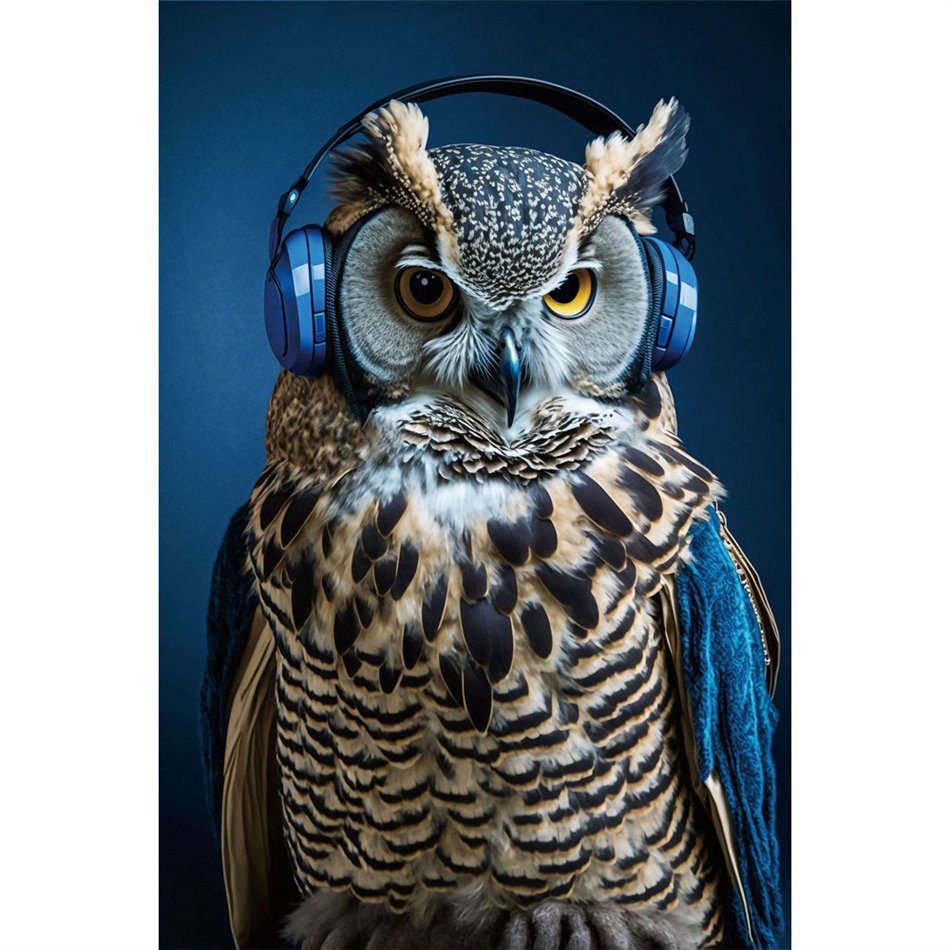 Glass picture Blue Music, 80x120cm