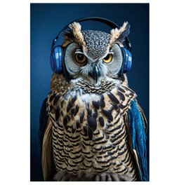 Glass picture Blue Music, 80x120cm