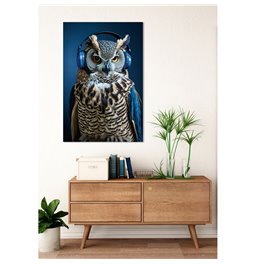 Glass picture Blue Music, 80x120cm