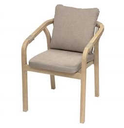Garden chair Lapapouasie, taupe, acacia, 75x66x58cm