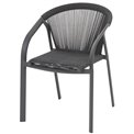 Garden chair Lariu, anthracit, 80x61.5x56.6cm