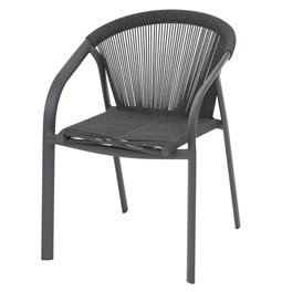 Garden chair Lariu, anthracit, 80x61.5x56.6cm