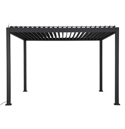 Garden roof Laevora, graphite, 3.6x3.6xH2.5m