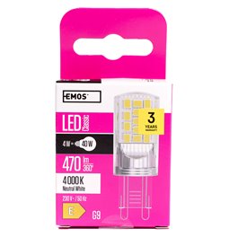 LED Bulb CLS JC NW G9 4W, 470lm, H6x2x5cm