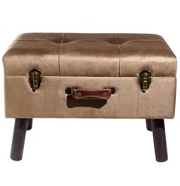 Bench Ferento M, dark brown, 35x54x37cm