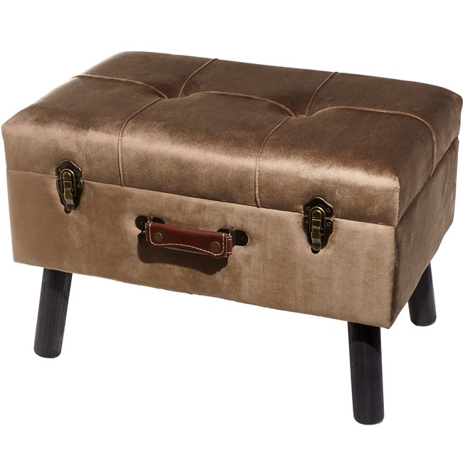 Bench Ferento M, dark brown, 35x54x37cm