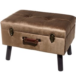 Bench Ferento M, dark brown, 35x54x37cm