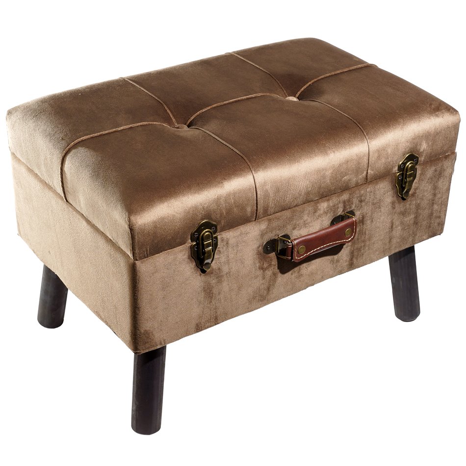 Bench Ferento M, dark brown, 35x54x37cm