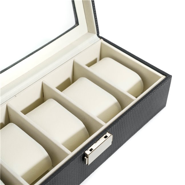Box of 5 watches, H8x29x12cm