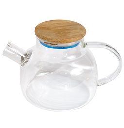 Tea pot Acacia, glass, 900ml, H13x20x13cm