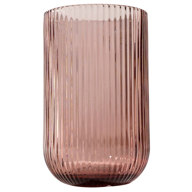 Drinking glass Rigano, darkrose, H13 D8cm 350ml