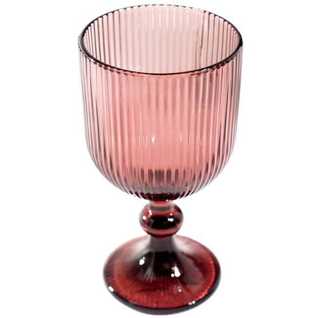 Wine glass Rigano, darkrose, H16cm D9 350 ml