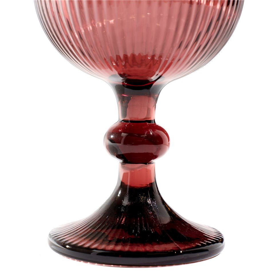 Wine glass Rigano, darkrose, H16cm D9 350 ml