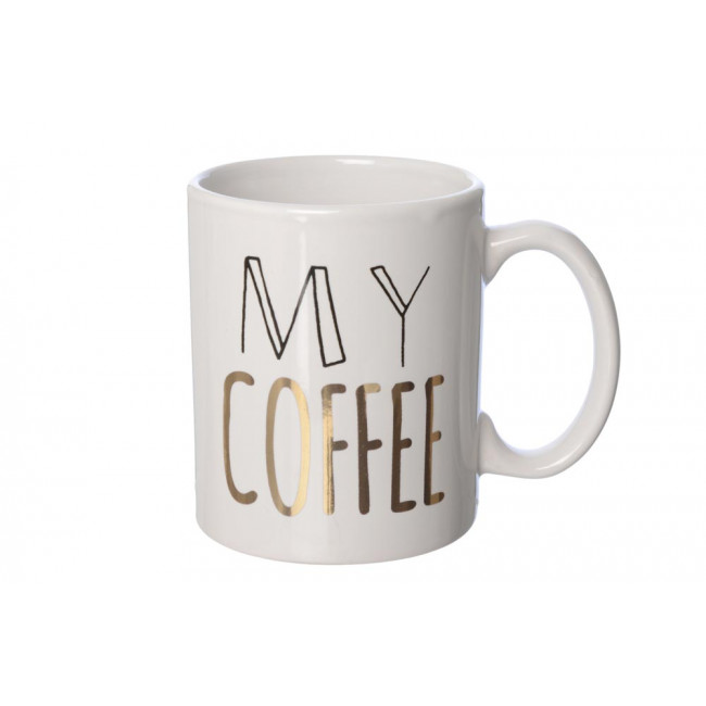 Mug MY COFFEE, stoneware, 8x9.5cm