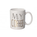Mug MY COFFEE, stoneware, 8x9.5cm