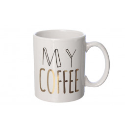 Mug MY COFFEE, stoneware, 8x9.5cm
