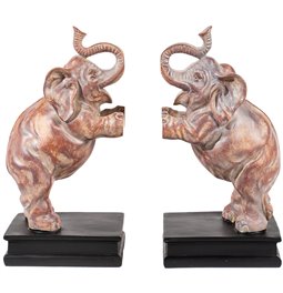 Bookend Dancing Elephants set., 29x28x11cm