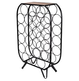 Wine bottle holder Helvijs, H73.5x46.6x18cm