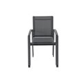 Kėdė Laaxiom, pipirų/grafito spalva, aliuminis/tekstalinas, H89x60x57cm