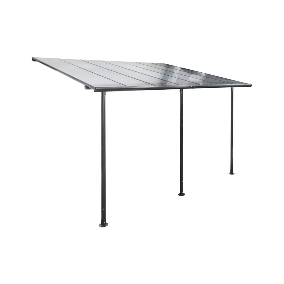 Gazebo Labelize, graphite/grey color, polycarbonate H290x300x400cm