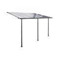 Gazebo Labelize, graphite/grey color, polycarbonate H290x300x400cm