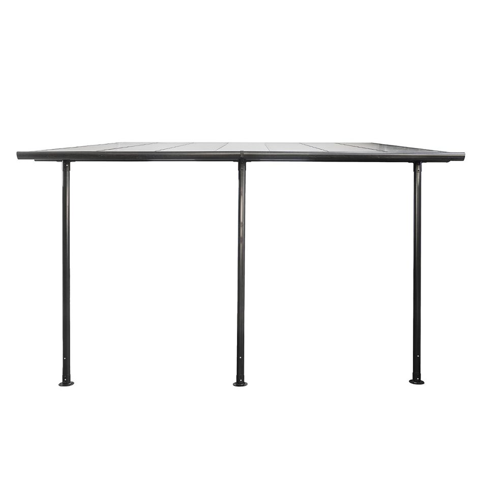 Gazebo Labelize, graphite/grey color, polycarbonate H290x300x400cm