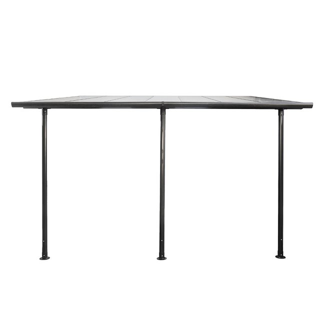 Gazebo Labelize, graphite/grey color, polycarbonate H290x300x400cm
