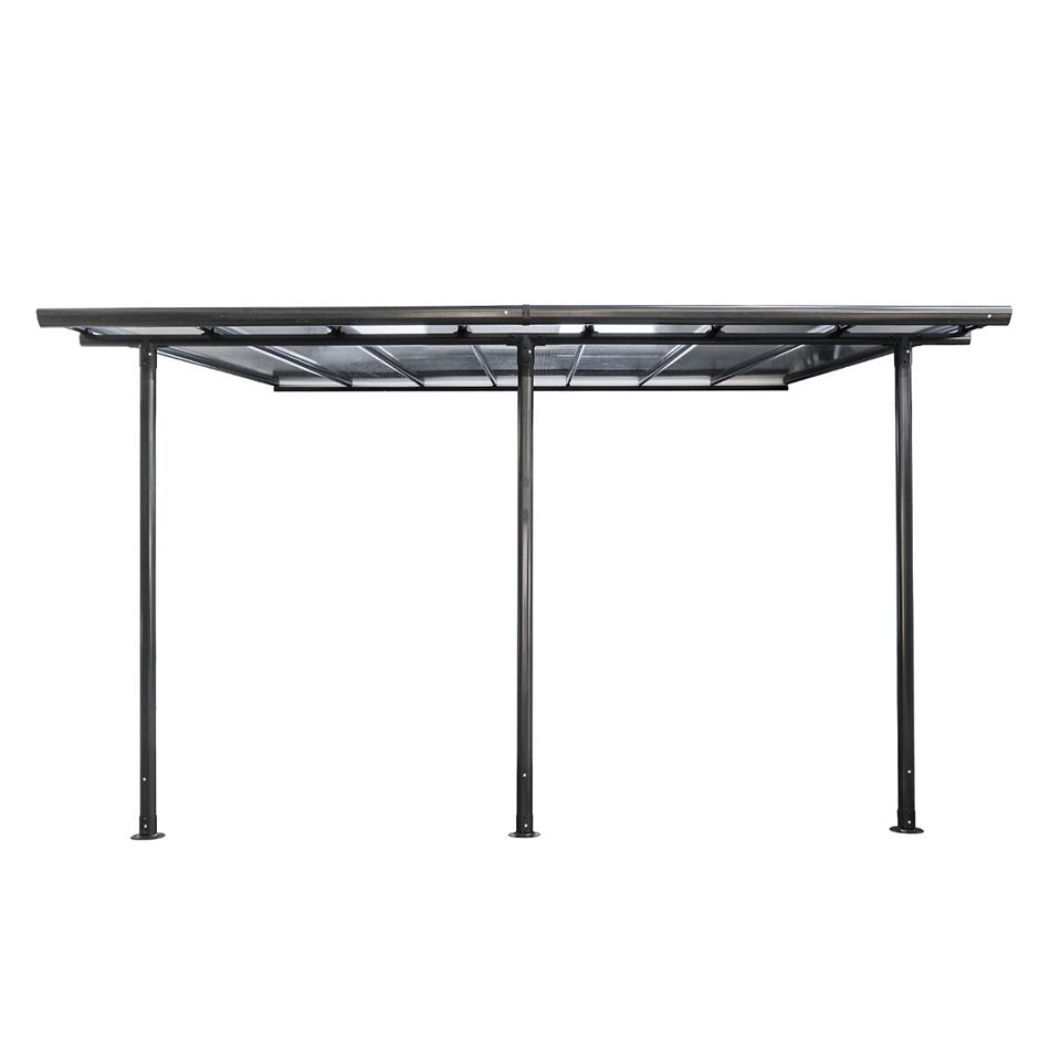 Gazebo Labelize, graphite/grey color, polycarbonate H290x300x400cm