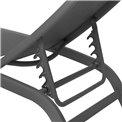 Sun lounger Labonao, anthracite color, aluminium/textilene, H84,5x64x171cm