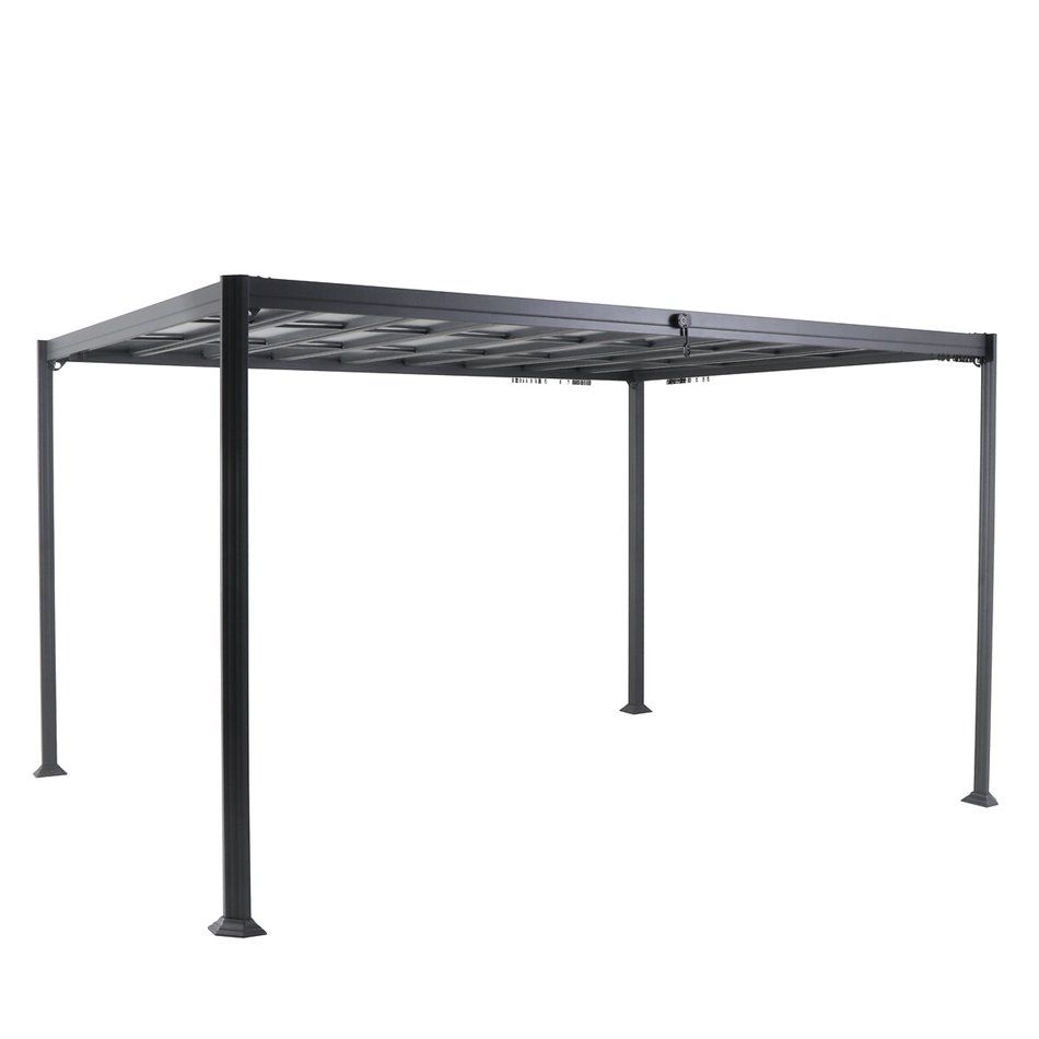 Pergola Labelize 3.8x3m, graphite/grey color, H226x300x380cm