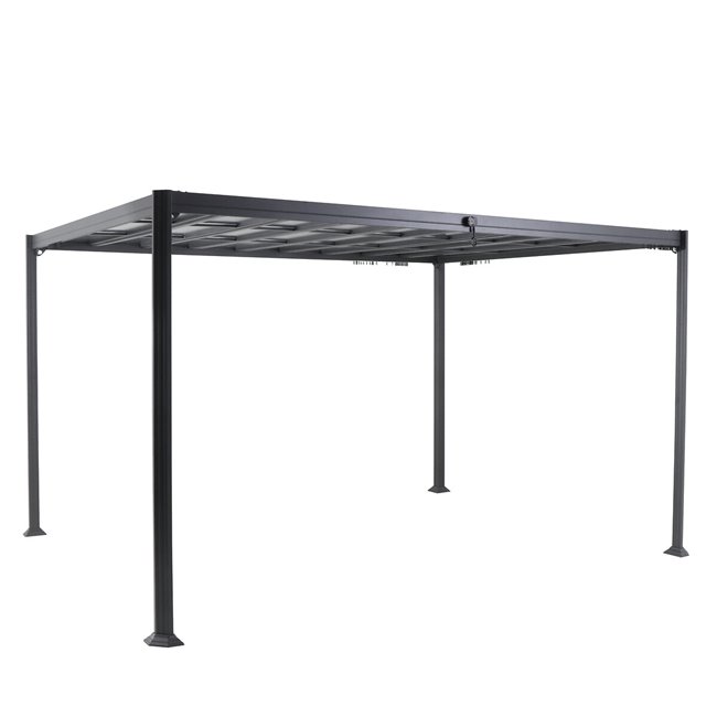 Pergola Labelize 3.8x3m, graphite/grey color, H226x300x380cm