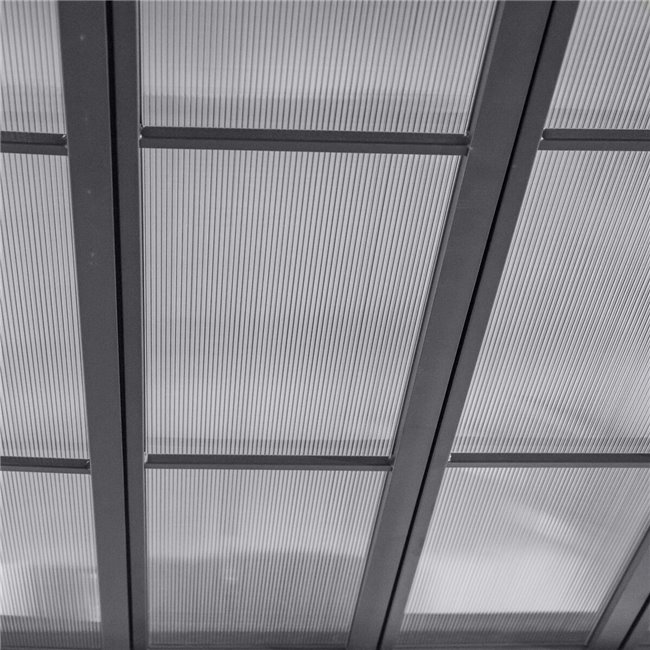 Pergola Labelize 3.8x3m, graphite/grey color, H226x300x380cm