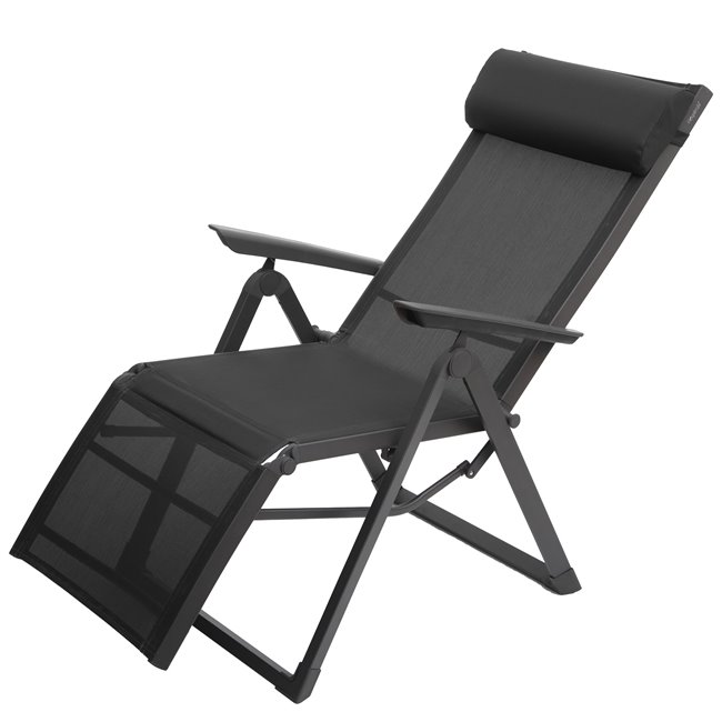 Armchair/recliner Ladecima, graphite/anthracite color, H116x75.3x65cm