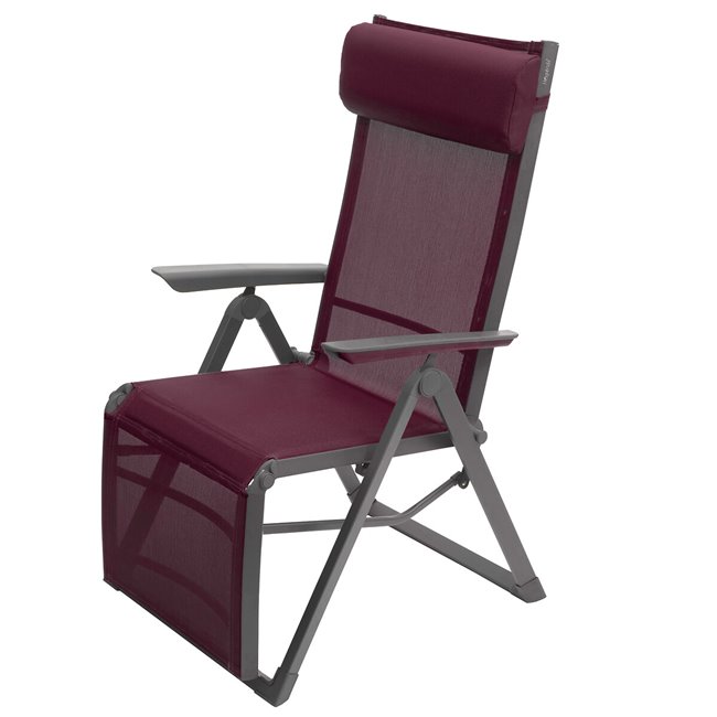 Armchair/recliner Ladecima, burgundy/graphite color, H116x75.3x65cm