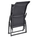 Sun lounger Ladecima, folding, slate grey color, H90x64x142cm