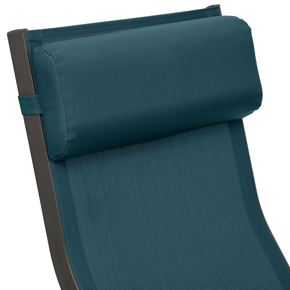 Шезлонг Ladecima, складной, бирюзевый цвет, H90x64x142см