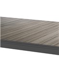 Hight table Laevasion, 8-seater, extendable, gray/graphite color, aluminium, H105x100x154-214cm