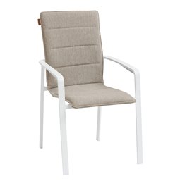 Chair Ladiese, taupe color, with armrest, H95x67x57.5cm