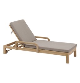 Шезлонг Lapapua, бежевого цвета, акация, H87x73.5x178см