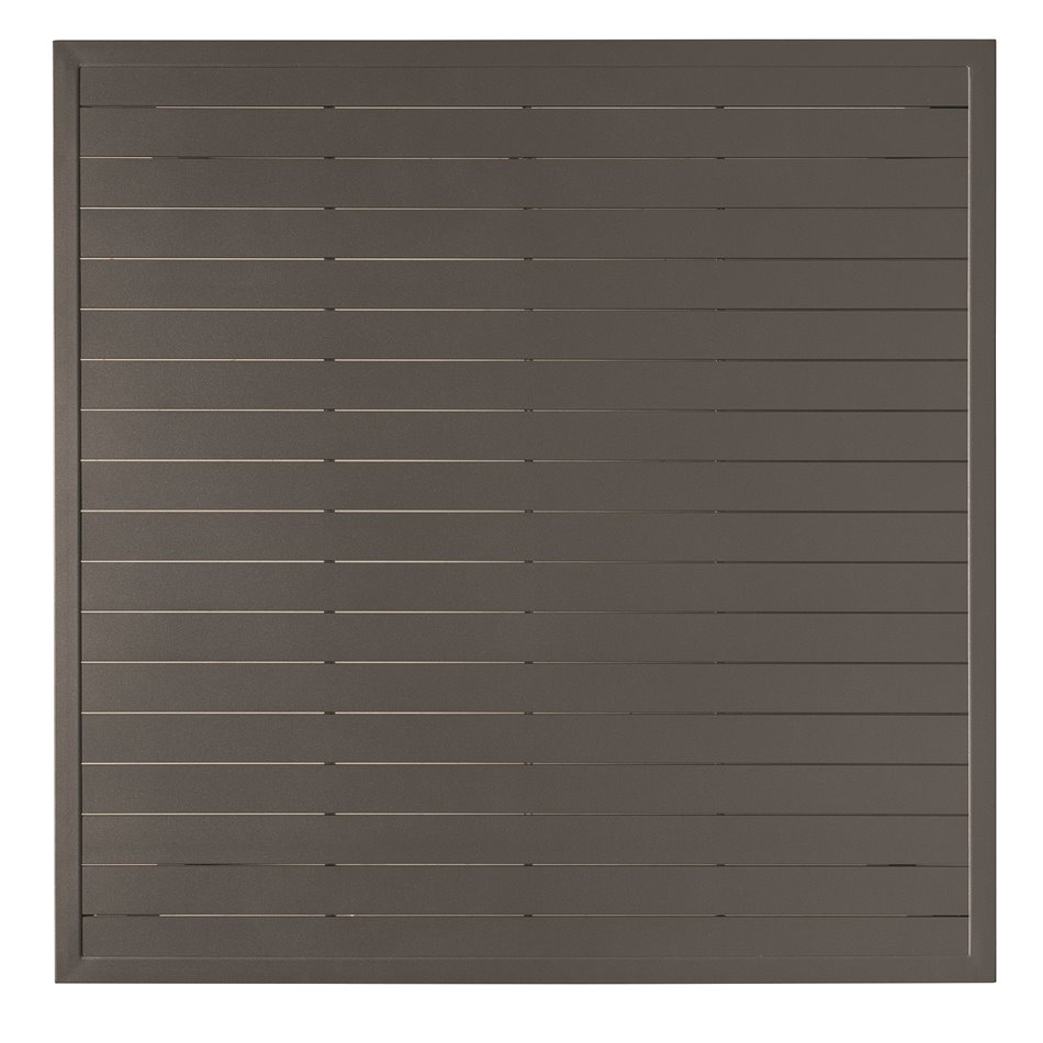 Стол Lapiazza, 8-местный, графитового/серого цвета, алюминий, H73x136x136см