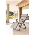 Armchair/recliner Ladecima, hazelnut/praline color, H116x75.3x65cm