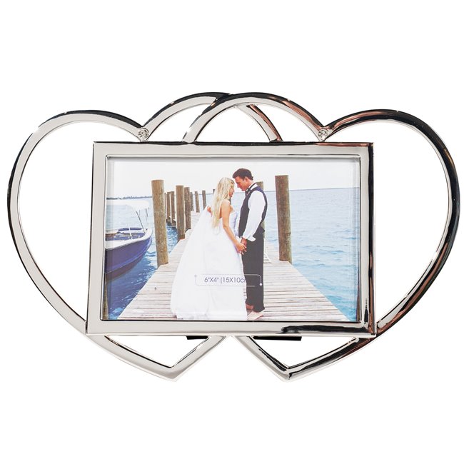 Photo frame Love memories, silvery, 16x25cm