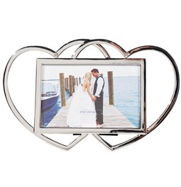 Photo frame Love memories, silvery, 16x25cm